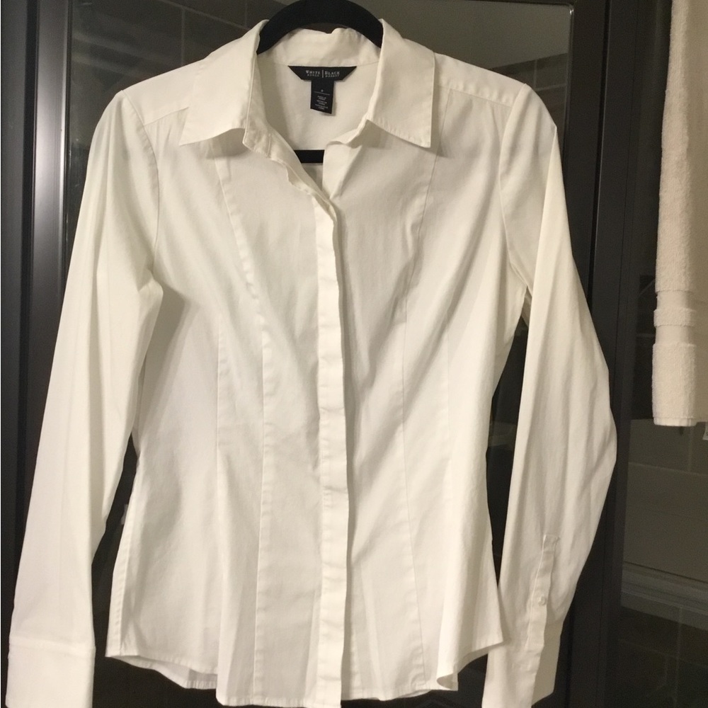 White House black market brand button down top